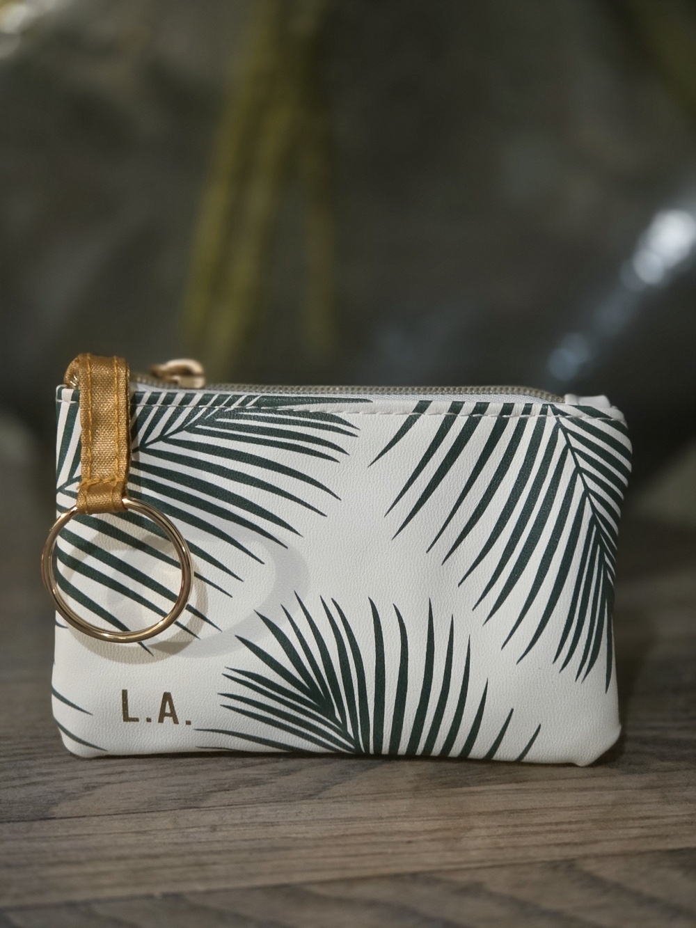 Starbucks L.A Palms Mini Coin Purse W/ KeyRing/ KeyChain New